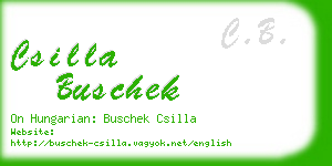 csilla buschek business card